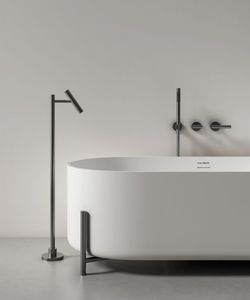 Baignoire autoportante en pierre artificielle écologique effet diamant avec hydromassage intégré, longueur 1,6 m, vidange central, capacité 20 gallons, pour appartement - Product Image 6