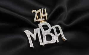 จี้ตัวอักษรชื่อแบบกำหนดเอง สไตล์ฮิปฮอปสุดหรู เงินแท้ 925 ประดับโมอิสซาไนต์ ชุบโรเดียม - Product Image 6