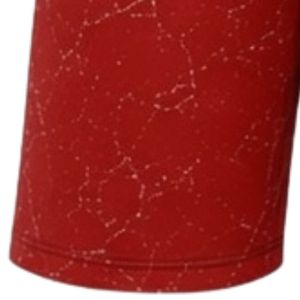 Red Black Speckled Print Athletic Sports <b>Shorts</b> with <b>Elastic</b> <b>Waistband</b> Lightweight Breathable Gym Workout Training Performance - Product Image 3