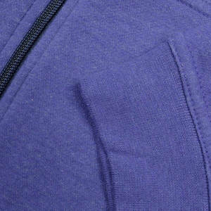 Sweat-shirt à capuche bleu pour homme, coupe classique, couleur unie, en molleton bouclette, décontracté, manches longues, tricoté, pour l'automne - Product Image 6
