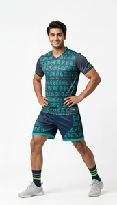 Wholesale Custom Deep Purple Checkerboard <b>Volleyball</b> Shirt And Shorts <b>Set</b> OEM Sweat Absorbent Team Uniform Sublimation Activewea - Product Image 5