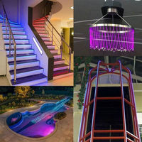 Câble monofilament simple de lumière LED de lueur latérale de fibre optique solide de grand diamètre 6 mm pour le câble optique de faisceau d'étang de piscine