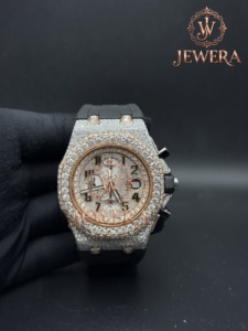 Reloj de Diamantes de Caucho Resistente al Agua Mossinate de la Mejor Calidad, Reloj Moderno, Duradero y Elegante con Diamantes Brillantes - Product Image 4