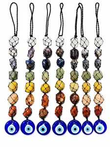Colgante de 7 Chakras para Coche con Amuleto de Ojo Turco para Espejo Retrovisor, Venta al por Mayor - Product Image 5