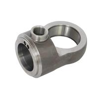 Soporte de bisagra para extremo de vástago de cilindro, forjado en caliente de acero al carbono, mecanizado por CNC, para carcasa de ojo de trunnion de cilindro hidráulico