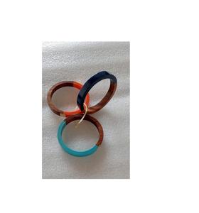 Pulseras de resina epoxi de lujo con acabado transparente brillante, modernas y elegantes para chicas, ideales para fiestas, colección de accesorios de moda. - Product Image 1