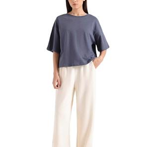 Camisetas Boxy de Algodón 100% Ecológicas, Corte Regular, Acanaladas, al por Mayor, de Verano, de Alta Calidad para Mujer - Product Image 5