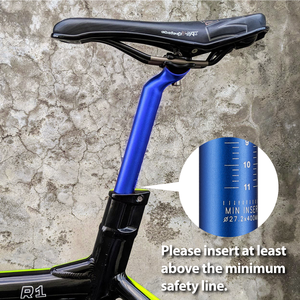 Tubo de Sillín de Bicicleta ONIPAX de Aluminio Forjado de 400 mm y 27,2 mm en Negro, 344 g - Product Image 6