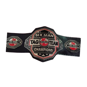 Ceinture de championnat de lutte six contre six haut de gamme personnalisable avec des designs de champion du monde - Product Image 6