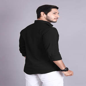 Men's Casual Anti-Wrinkle Long Sleeve <b>Button</b>-Down <b>Shirt</b> Solid Color Custom Plain Dyed Design Anti-Pilling Breathable for - Product Image 2