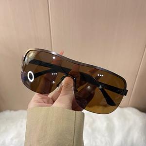 Y2K New Spice White UV400 PC Lenses Sunglasses Personality Riding Mountain Luxury European American Fashion Metal Unisex Adult - Product Image 2