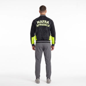 Men's Aero-Grid Performance Varsity <b>Jacket</b>-Waterproof 320GSM Ripstop Nylon Athletic Outerwear Streetwear Sizes 4XL-5XL - Product Image 2