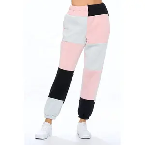 Hot Sale Girls Sweatpants Patchwork jogger pants Casual Streetwear Women Clothing Color Block Sweat pants