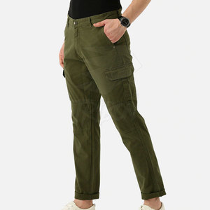 <b>Men's</b> High Waist Button Fly Pleated Front <b>Stretch</b> Breathable Eco-Friendly Casual Canvas <b>Pants</b> - Product Image 2