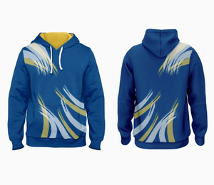 Sweat-shirt à capuche sportif pour homme, imprimé par sublimation, vert, avec poche - Product Image 5