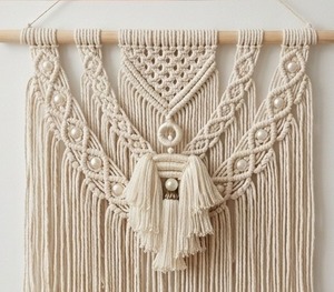 Tassel <b>Door</b> <b>Knob</b> Decorative Fringe <b>White</b> Rayon Tassel With Pearl Bead For Interior <b>Door</b> Handle Accessory - Product Image 5