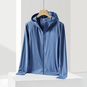 Wholesale 2026 Men's Sun Protection Eco-Friendly UPF50+ Lightweight Breathable Quick Dry Polyester Loose Fit Hooded Zipper - Product Image 4