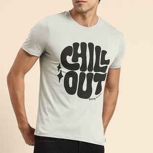 T-shirt graphique personnalisé pour homme en polyester/coton, imprimé sérigraphié, anti-boulochage, respirant, manches courtes, décontracté - Product Image 4