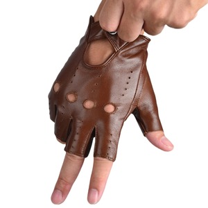Guantes de cuero OEM vintage para motocicleta, guantes duraderos para hombres y mujeres, accesorios para motocicleta - Product Image 3