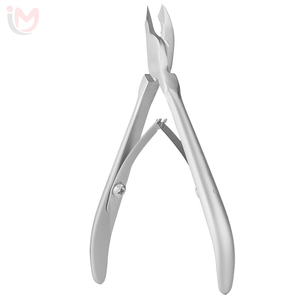 Coupe-cuticules professionnel en acier inoxydable, finition mate, double ressort, outil de manucure et pédicure de précision pour salon - Product Image 1