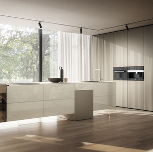 JY Project Customized Modern White MDF <b>Kitchen</b> Cabinet Luxury Apartment <b>Kitchen</b> Frameless Modular Custom Size Color - Product Image 5