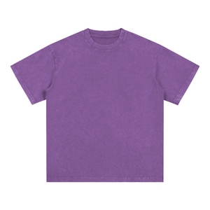 Camiseta con Logotipo Personalizado, Corte Recto, Lavado Ácido, 100% Algodón, Efecto Desgastado por el Sol - Product Image 5