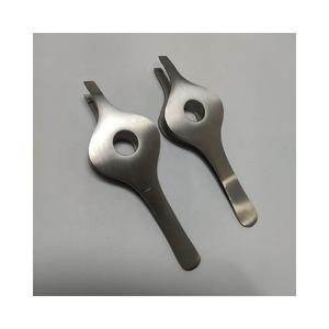 Pinzas Ergonómicas de Punta Ancha para Cejas, de Acero Inoxidable Quirúrgico de Grado Médico, Herramienta de Belleza de Precisión, Pinzas de Fácil Agarre, OEM - Product Image 1