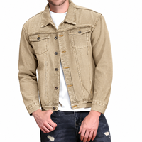 Veste en jean longue extensible sur mesure pour homme, en coton bleu uni, idéale pour l'hiver, grandes tailles, avec décorations