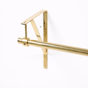 Support mural en laiton design pour étagère, console, ou support de plante – Métal durable pour intérieur et extérieur - Product Image 4
