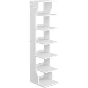 Organizzatore Salvaspazio per Scarpe con Ganci, Scaffale Angolare Sottile Impermeabile per Ingresso e Camera da Letto - Product Image 1