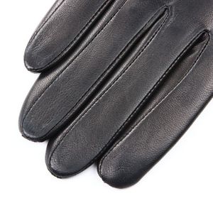 Nouveau design de mode, gants en cuir pour femmes, gants chauds d'hiver noirs, design personnalisé, gants en cuir véritable - Product Image 6