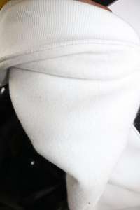 JAY WHITE <b>Mock</b> <b>Neck</b> Sweatshirt 100% BLACK Applique Embroidery wide <b>neck</b> Sweatshirt Finer Threads - Product Image 5