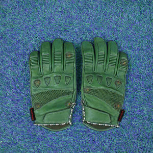 Guantes de Motocicleta y Esquí de Cuero Premium Resistentes a la Abrasión, Reforzados con Protección en los Nudillos, Antideslizantes, Compatibles con Pantalla Táctil, Transpirables - Product Image 1