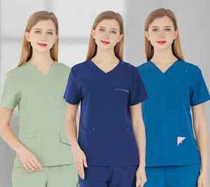 Nursing Uniforms for Men Women Surgical Scrub <b>Set</b> Dental Easy Stretch Clinical Sanitary Outfits for <b>Doctors</b> Nurses in Hospitals - Product Image 2