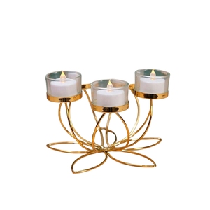 Modern Nordic Geometric Metal Wire <b>Candle</b> Holder Minimalist Black Iron Pillar <b>Lantern</b> for Wedding Party Home Table Decor - Product Image 5
