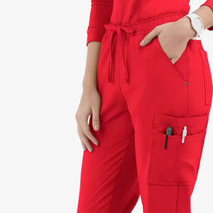 Pantalon de travail unisexe pour infirmiers, vente en gros, haute qualité, confortable, tenue médicale professionnelle, tissu peigné, service OEM - Product Image 6