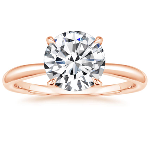 Anillo de compromiso clásico de oro amarillo con diamante cultivado en laboratorio, corte brillante redondo, certificado IGI, engaste de púas y banda pavé, para mujer, de alta calidad. - Product Image 6