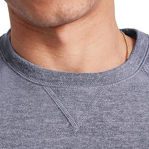 Wholesale Custom <b>Men's</b> Rival Fleece Crew Sports <b>Jumper</b> Regular Fit Comfortable <b>Warm</b> V-neck Polyester/Cotton Plain Dyed - Product Image 4