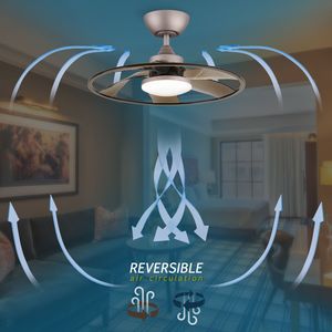 Ventilatore da Soffitto Smart LED da 22 Pollici Light Pro per Interni con Telecomando [Non Disponibile nel Weekend Solo Ritiro TK/TEMU] - Product Image 4