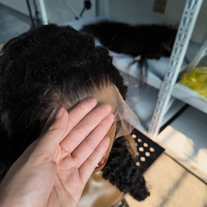 Perruque de cheveux humains vietnamiens de haute qualité, pleine densité, pour ondulations longues et profondes, Super Double Drawn, en cheveux vierges - Product Image 3