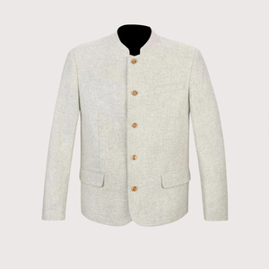 Veste traditionnelle pour hommes de qualité supérieure, style bavarois allemand, col montant, vêtements d'hiver pour l'extérieur, vente en gros - Product Image 4