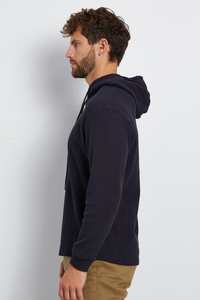 Personalized Men's Waffle Knit <b>Thermal</b> <b>Hoodie</b> Polyester Cotton Casual Style Long Sleeve Top With Textured Fabric With Cuffs Fit - Product Image 4