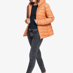 Women's <b>Long</b> Sleeve Hooded Puffer <b>Jacket</b> with Printed Breathable Cotton Filled <b>Waterproof</b> High Quality Factory Price - Product Image 1