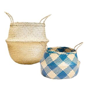 Decorative Handmade SEAGRASS BELLY <b>BASKETS</b> for Plant Pot Cover and Decor, Vietnam Handicraft Supplier - Product Image 1