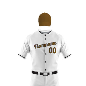 New Arrival High Quality Custom Made Breathable Adult <b>Men's</b> Baseball & Softball 100% Polyester Uniforms for Sale - Product Image 5