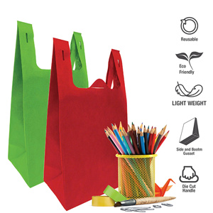 Sac fourre-tout réutilisable en PP non tissé, imprimé sur mesure avec motif de t-shirt, recyclable, pour courses et cadeaux - Product Image 2