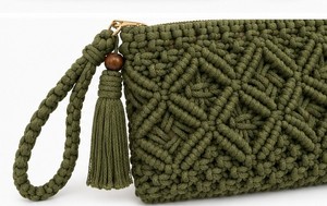 Bolso Tote de Mujer de Macramé de Algodón Hecho a Mano de la Mejor Calidad, Estilo Bohemio, Bolso de Hombro para la Playa, Viajes y Regalos, en Venta - Product Image 5