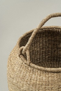 Floor Seagrass Basket Handmade Storage Basket Wholesale Eco Friendly Made in Viet Nam - Product Image 2
