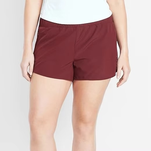 Spring Summer Ladies Mid <b>Waist</b> <b>Elastic</b> Washed Spandex/Polyester Breathable Regular Fit Sports Leisure Shorts New American Hot - Product Image 1