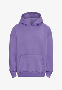 Sweat-shirt à capuche oversize en tricot gaufré thermique tendance – Vente en gros - Product Image 4